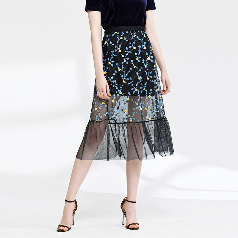 梦芭莎中长款女2019新款仙女半身裙 梦芭莎半身裙