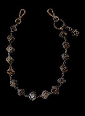 emostanceclub 25FW SKULL DICE 15 LINK CHAIN