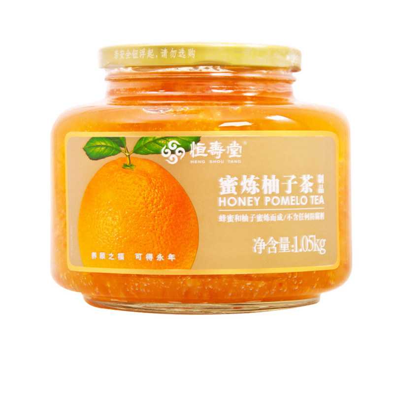 恒寿堂1050g泡水喝的冲饮酱柚子茶 凯怡食品蜂蜜果味茶