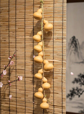 门对门天然小葫芦串挂件