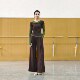 Modern dance fake two-piece long-sleeved top women's dance clothing Chinese classical dance body practice clothing yoga ballet