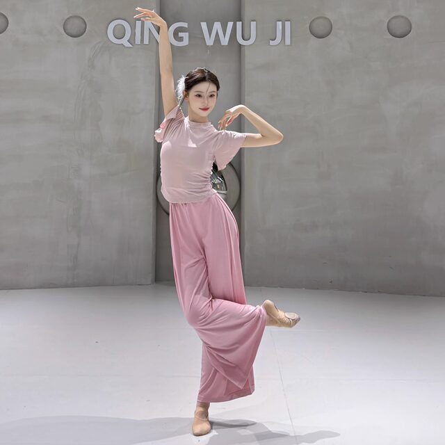 Dance tops for women new short-sleeved ballet body training suit modern dance training suit summer classical dance costume