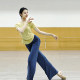 Colorful dance short-sleeved practice pants slim fit