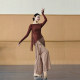 Classical dance dance clothing top spring and summer long-sleeved floating gauze body charm modern dancer adult practice body suit ethnic dance