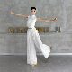 Classical dance body training clothes summer new daily wearable tops backless modern dance short-sleeved dance clothes