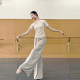 Modern dance spring and summer dance short-sleeved practice clothes tops classical dance body training clothes for women's art test