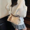 Amy Rabbit Women's Bag 2026 New Simple Texture Solid Color Trendy Western Niche Commuting Shoulder Crossbody Bag