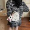 Amy Rabbit Women's Bag 2026 New Trendy Bow Design Handbag Casual Fashion Western Style Backpack