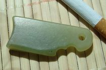 (with special features) (100 hitch) (pendant to play with all) Qinghai jade (yellow mouth stock) ----- jade knife