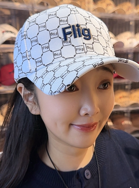 【Flig新款】正品秋高品棒球帽男女同款印花鸭舌帽大头大脸可戴