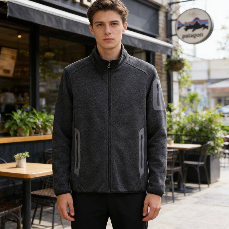 秋冬男女压胶口袋加绒保暖立领外套抓绒衣26010201,淘宝优惠券,粉丝福利购,淘宝优惠卷