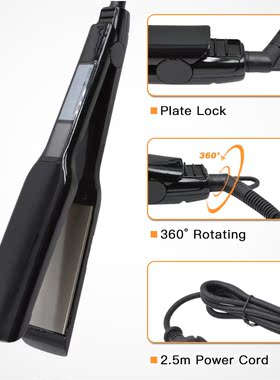 Salon Touch Screen Temperature Control Titanium Flat Irons