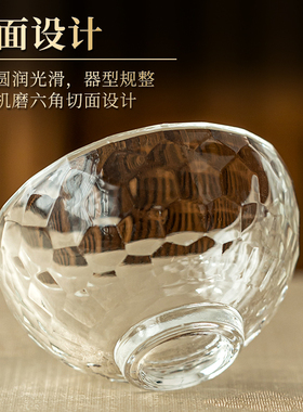 藏式白水晶供水杯供佛透明供碗