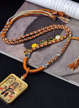 五爷唐卡文殊唐卡纯铜双面唐卡珐琅彩唐卡鎏金唐十二生肖招财平安