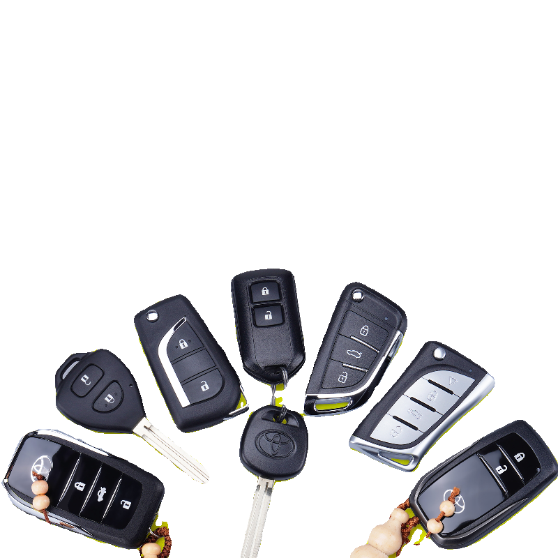 适用于丰田威驰FS致炫X致享改装增配汽车折叠遥控器一键启动钥匙 - 图0