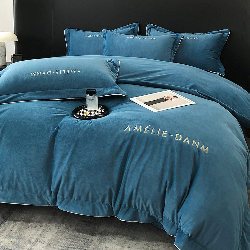 欧式高档婴儿绒四件套加厚牛奶绒冬款法兰绒毛冬季珊瑚绒加绒被套,淘宝优惠券,粉丝福利购,淘宝优惠卷