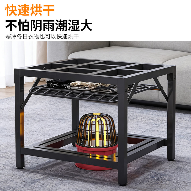 烤火桌子全套家用可折叠烤火架秋冬季烤火炉取暖桌四方新款不锈钢,淘宝优惠券,粉丝福利购,淘宝优惠卷
