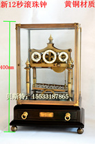 New 12 s Ball Ball BELL MACHINERY ORNAMENTAL FUN SEAT BELL STEEL BALL TRACK FLAP FRENCH DESK CLOCK CREATIVE PROCESS PENDULUM PIECE