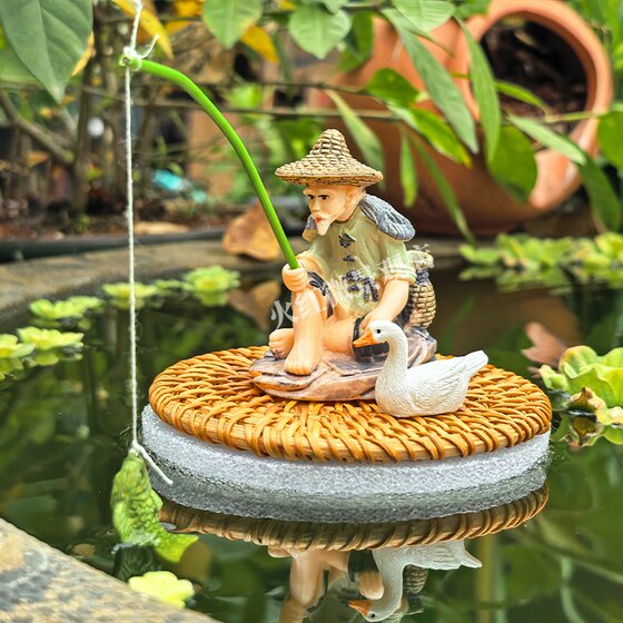 Floating Jiang Taigong Fishing Weng Ornament