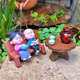 Mini grandparents micro landscape ornaments