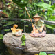 Fishing kitten Jiang Taigong fishing ornaments
