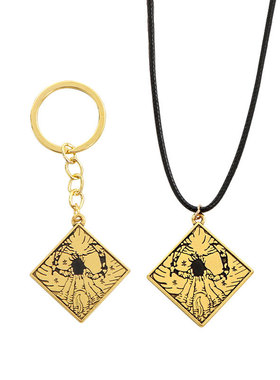 游戏老头环周边观星少女的传说护符项链双指碎星的传说钥匙扣