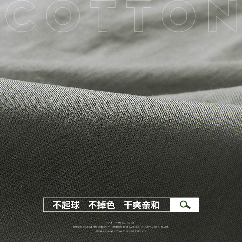 男潮牌宽松薄款运动黑色嘻哈工装裤 汉昭服饰休闲裤