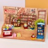 Kitten grocery store under the stairs wooden assembly model blind box handmade DIY three-dimensional miniature birthday gift