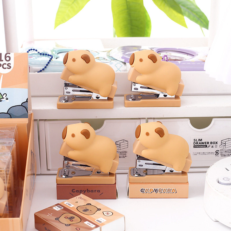 Kapibara soft glue mini stapler