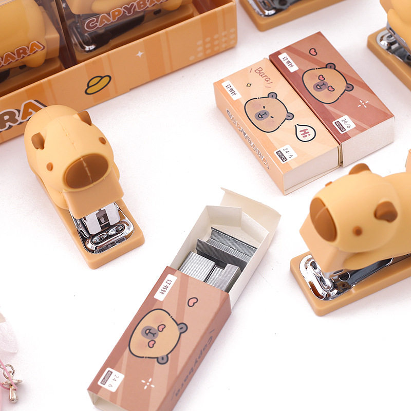 Kapibara soft glue mini stapler