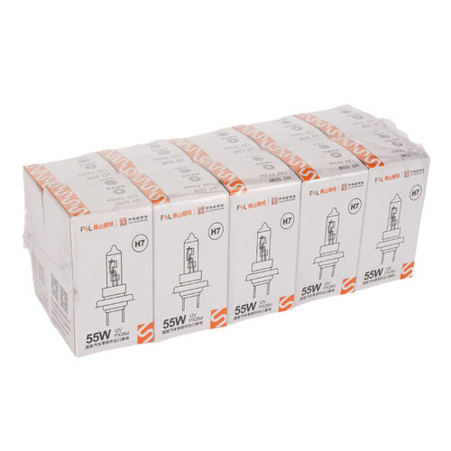 佛山照明汽车灯泡H1H3H4H7H8H9前大灯H11雾灯9005 9006卤素12V24V-图1