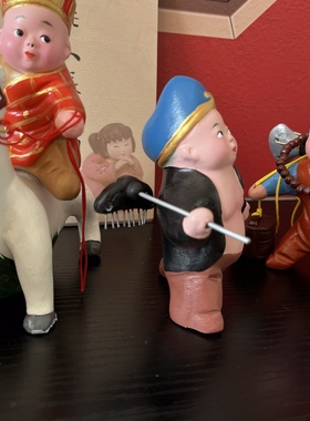 西游记孙悟空 泥人张桌面场景摆件 中国非遗特色手工艺品摆件