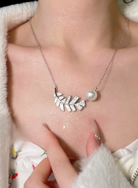 甜心羽毛水滴宝石手镯 星河璀璨 镀18K金泪滴羽毛锆石戒指 套装