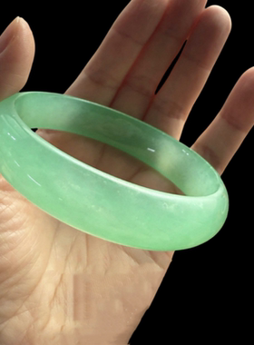 紫罗兰高冰贵妃玉髓手镯 半山半水远山黛玛瑙手镯