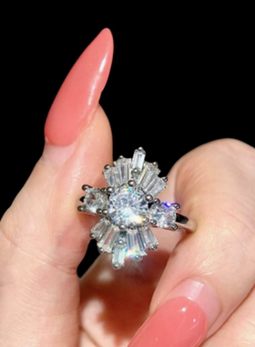 珠宝 宫廷奢华玫瑰花宝石戒指 塔希提 小米珠奶瓶扣贝珠项链套装