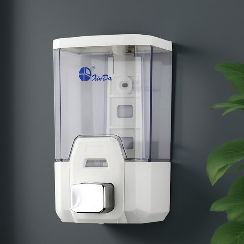 信达泡沫皂液器大容量餐厅食堂洗手池用洗手液盒洗洁精壁挂免打孔 - 图1