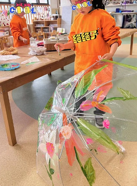 幼儿园手工透明班级涂鸦绘画