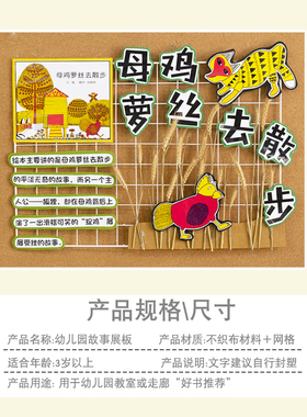 材料主题故事展板好书推荐墙贴