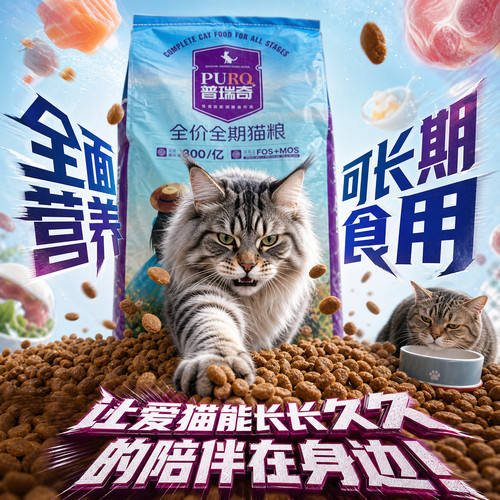 普瑞奇猫粮成幼猫通用海洋鱼味流浪猫救助宠物猫咪主粮20斤大包装 - 图1