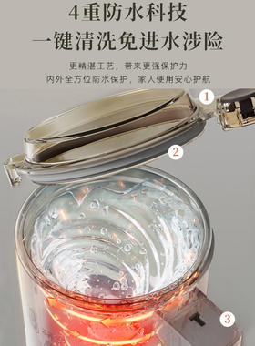 小熊磨粉机研磨机家用超细多功能研磨杯打粉机迷你粉碎机小型神器