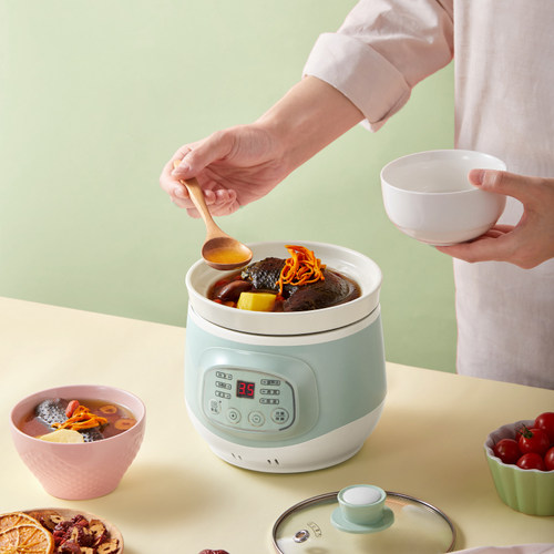 小熊电炖锅宝宝煮粥熬粥婴儿辅食迷你bb煲汤锅陶瓷全自动炖盅神器 - 图3
