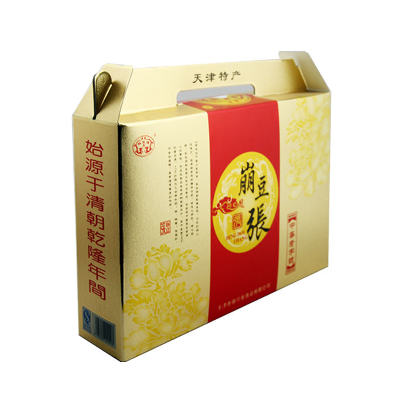 天津零食崩豆张900g大金礼盒豆果 乾坤食品豆类制品