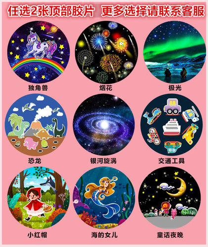 照片定制【顶部】老客户福利胶片 投影图案 星空系列 童话系列 - 图0