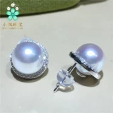 Белые классические серьги из жемчуга