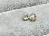 Серьги из жемчуга, черные бусины, золото 750 пробы