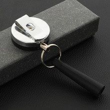 医生防丢笔夹神器户外硅胶钢丝绳扣伸缩回弹易拉得钥匙扣