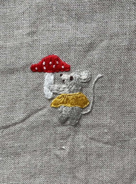 小爱丽丝同款~纯手工刺绣定制