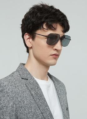 珍视光学男士驾驶太阳镜偏光墨镜400金属时尚高端