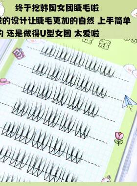 平度市丽婕睫毛厂丽婕蔻分段女团假睫毛张元英同款韩系漫画睫毛自