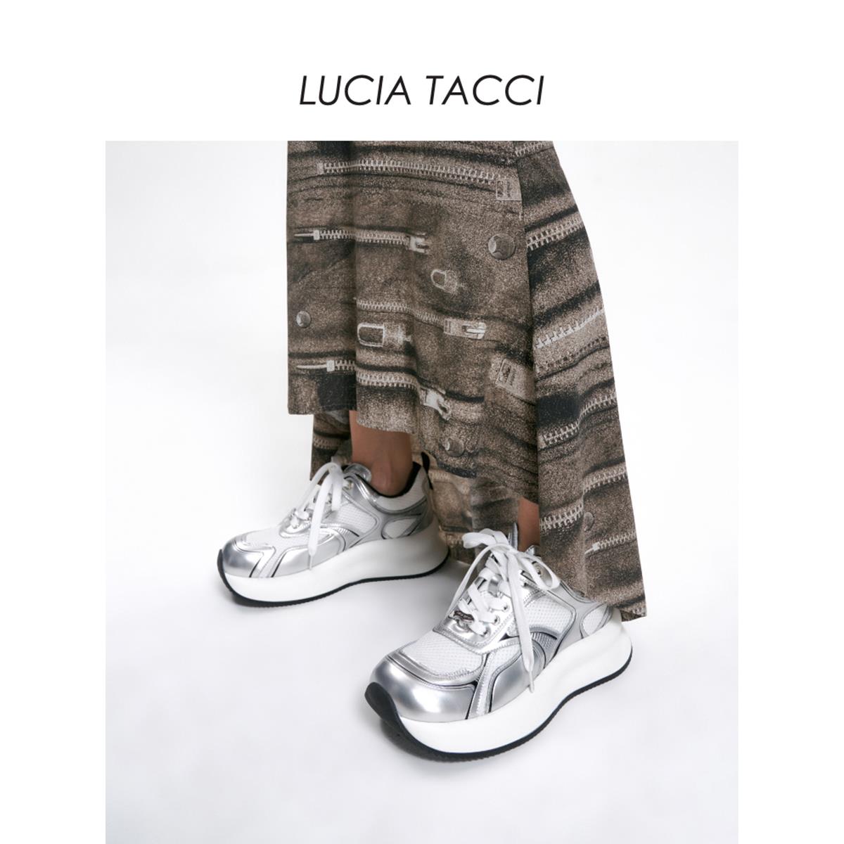 LUCIA TACCI多材质拼接软萌方圆头休闲鞋24春夏新品MISSAS买手店 - 图3